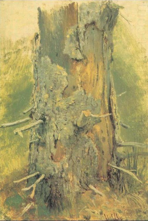 Bark on Dried Up Tree, Ivan Shishkin